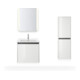 Duravit Armoire semi-haute Ketho.2 40x24x132 cm, 2 portes, côté raccord, blanc brillant-4