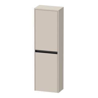 Duravit Armoire semi-haute Ketho.2 40x24x132 cm, 2 portes, raccord droite, taupe mat