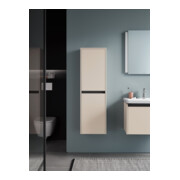 Duravit Armoire semi-haute Ketho.2 40x24x132 cm, 2 portes, raccord droite, taupe mat-2