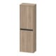Duravit Armoire semi-haute Ketho.2 40x24x132cm, 2 portes, raccord gauche, blanc œuf marbré-1