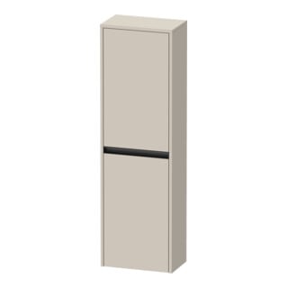 Duravit Armoire semi-haute Ketho.2 40x24x132cm, 2 portes, raccord gauche, taupe mat