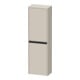 Duravit Armoire semi-haute Ketho.2 40x24x132cm, 2 portes, raccord gauche, taupe mat-1