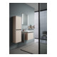 Duravit Armoire semi-haute Ketho.2 40x24x132cm, 2 portes, raccord gauche, taupe mat