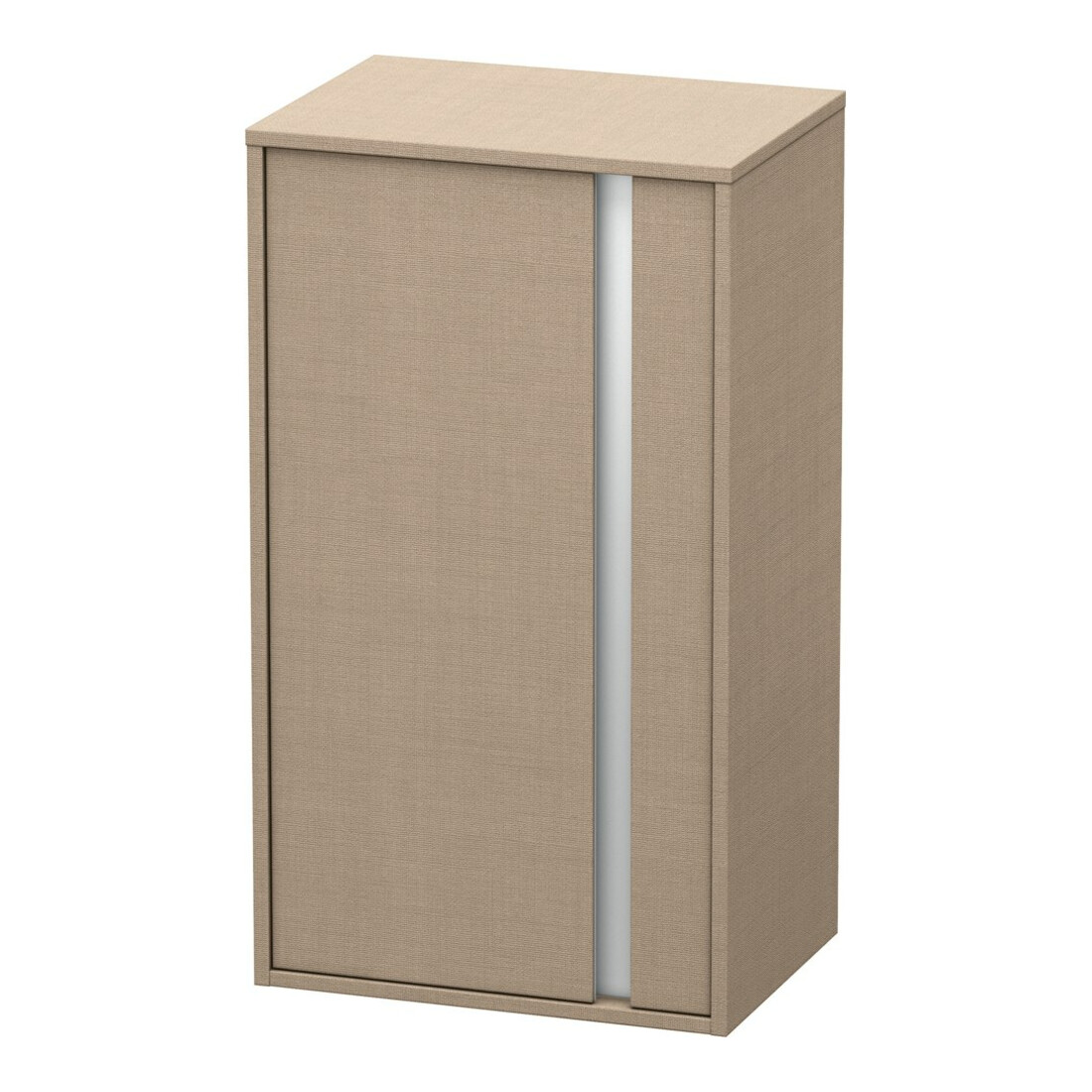 Duravit Armoire semi-haute Ketho 50x36x88 cm, porte à gauche, lin