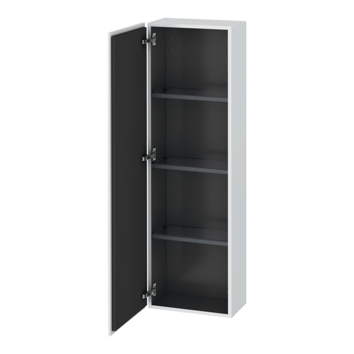 Duravit Armoire semi-haute L-Cube 40x24,3x132 cm, porte gauche, blanc supermat