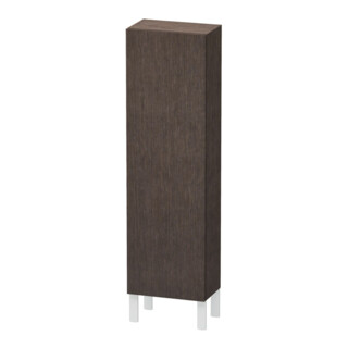 Duravit Armoire semi-haute L-Cube 40x24,3x132cm, porte droite, chêne foncé brossé