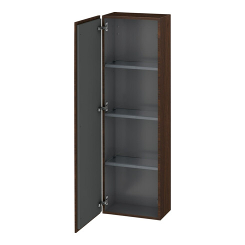 Duravit Armoire semi-haute L-Cube 40x24,3x132cm, porte gauche, noyer brossé