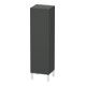 Duravit Armoire semi-haute L-Cube 40x36,3x132 cm, porte droite, graphite mat-1