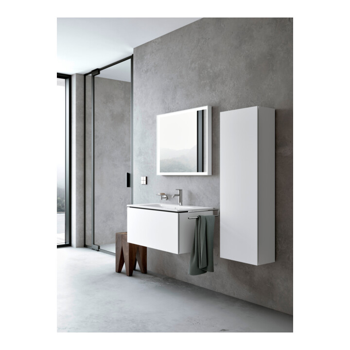 Duravit Armoire semi-haute L-Cube 40x36,3x132cm, porte gauche, blanc mat