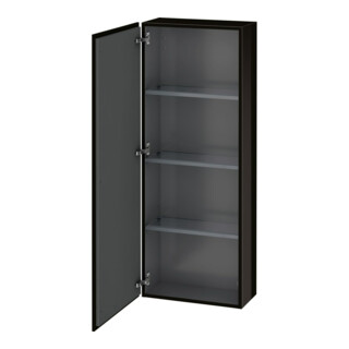 Duravit Armoire semi-haute L-Cube 50x24,3x132 cm, porte gauche, noir brillant