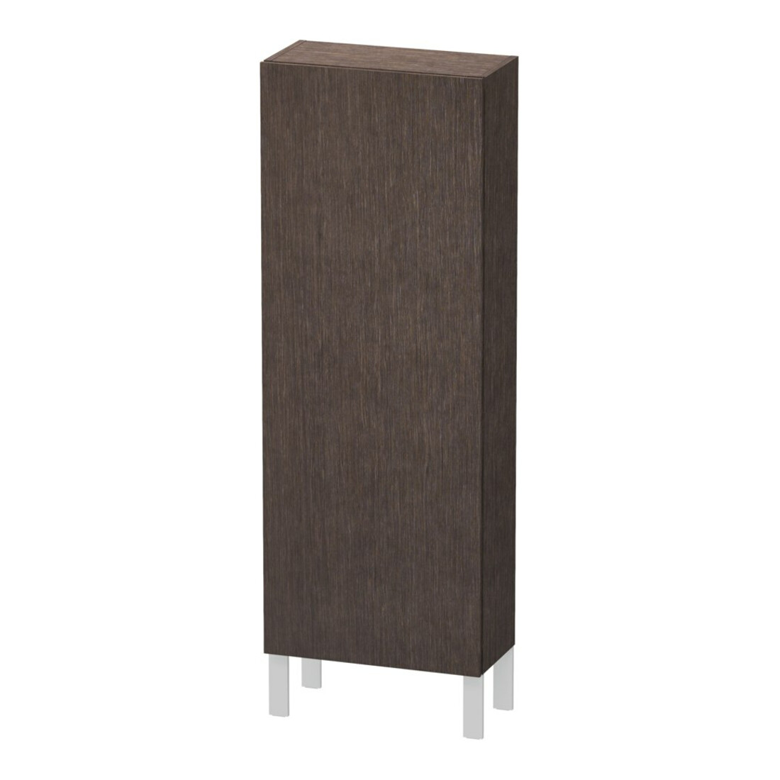 Duravit Armoire semi-haute L-Cube 50x24,3x132cm, porte droite, chêne foncé brossé