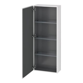 Duravit Armoire semi-haute L-Cube 50x24,3x132cm, porte gauche, blanc super mat