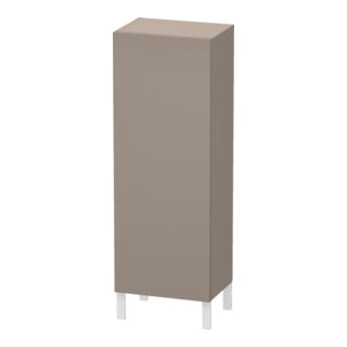 Duravit Armoire semi-haute L-Cube 50x36,3x132cm, porte à gauche, basalte mat