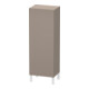 Duravit Armoire semi-haute L-Cube 50x36,3x132cm, porte à gauche, basalte mat-1