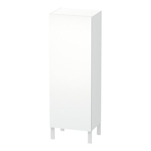 Duravit Armoire semi-haute L-Cube 50x36,3x132cm, porte à gauche, blanc mat