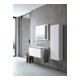 Duravit Armoire semi-haute L-Cube 50x36,3x132cm, porte à gauche, blanc mat