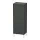 Duravit Armoire semi-haute L-Cube 50x36,3x132cm, porte droite, graphite mat-1