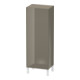 Duravit Armoire semi-haute L-Cube 50x36,3x132cm, porte gauche, blanc brillant-1
