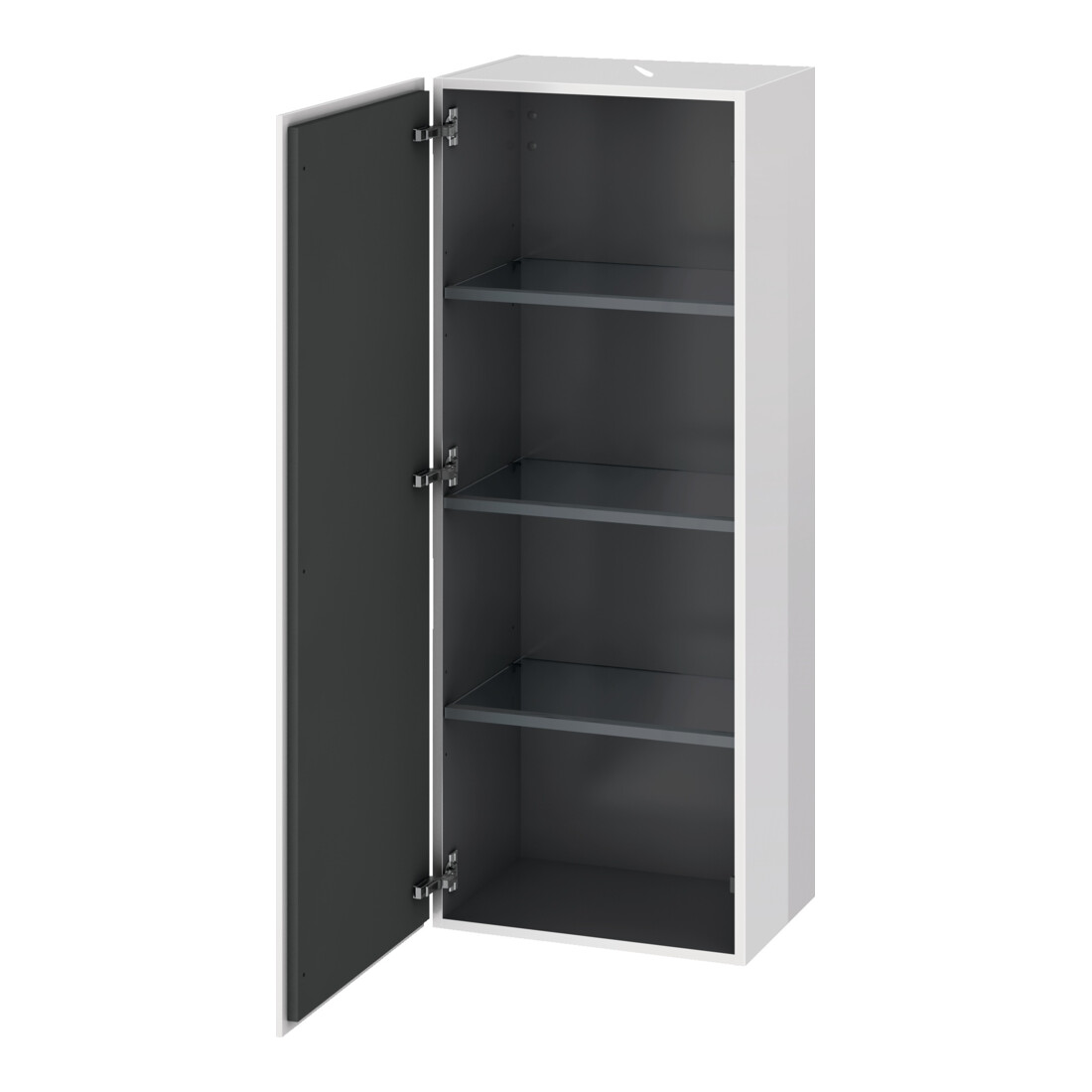 Duravit Armoire semi-haute L-Cube 50x36,3x132cm, porte gauche, blanc supermat