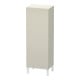 Duravit Armoire semi-haute L-Cube 50x36,3x132cm, porte gauche, taupe mat-1