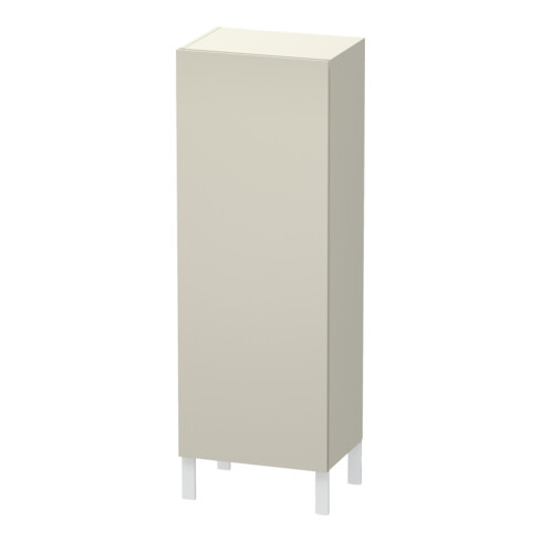 Duravit Armoire semi-haute L-Cube 50x36,3x132cm, porte gauche, taupe supermat