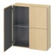 Duravit Armoire semi-haute L-Cube 70x24,3x80 cm, 2 portes, chêne méditerranéen-1