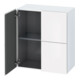 Duravit Armoire semi-haute L-Cube 70x36,3x80 cm, 2 portes, blanc brillant-1