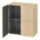 Duravit Armoire semi-haute L-Cube 70x36,3x80 cm, 2 portes, chêne méditerranéen-1