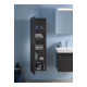 Duravit Armoire semi-haute No. 1 40x36x132cm, 4 compartiments, porte à gauche, graphite mat