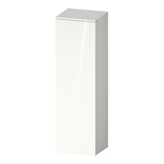 Duravit Armoire semi-haute Qatego 40x36x132 cm, 1 porte, côté gauche, blanc brillant