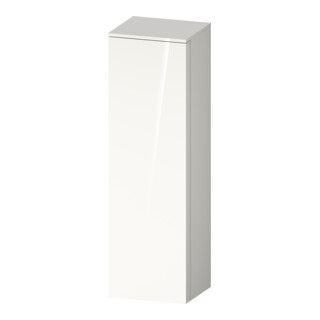 Duravit Armoire semi-haute Qatego 40x36x132 cm, 1 porte, raccord à droite, blanc brillant