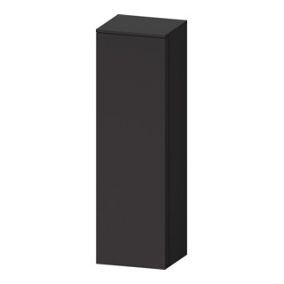 Duravit Armoire semi-haute Qatego 40x36x132 cm, 1 porte, raccord droite, graphite mat