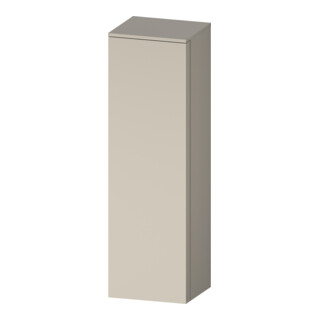 Duravit Armoire semi-haute Qatego 40x36x132 cm, 1 porte, raccord gauche, taupe mat