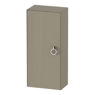 Duravit Armoire semi-haute White Tulip 40x24x88 cm, 1 porte, à gauche, gris pierre brillant