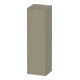 Duravit Armoire semi-haute White Tulip 40x36x132 cm, 1 porte, à droite, gris pierre brillant-1