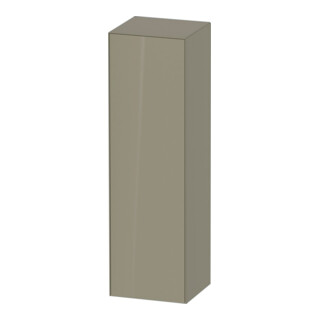 Duravit Armoire semi-haute White Tulip 40x36x132 cm, 1 porte, à gauche, gris pierre brillant