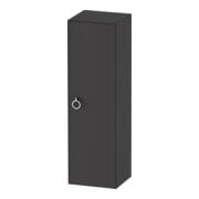 Duravit Armoire semi-haute White Tulip 40x36x132 cm, 1 porte avec poignée, graphite satin mat