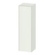Duravit Armoire semi-haute White Tulip 40x36x132 cm, 1 porte, raccord droite, blanc mat-satiné-1