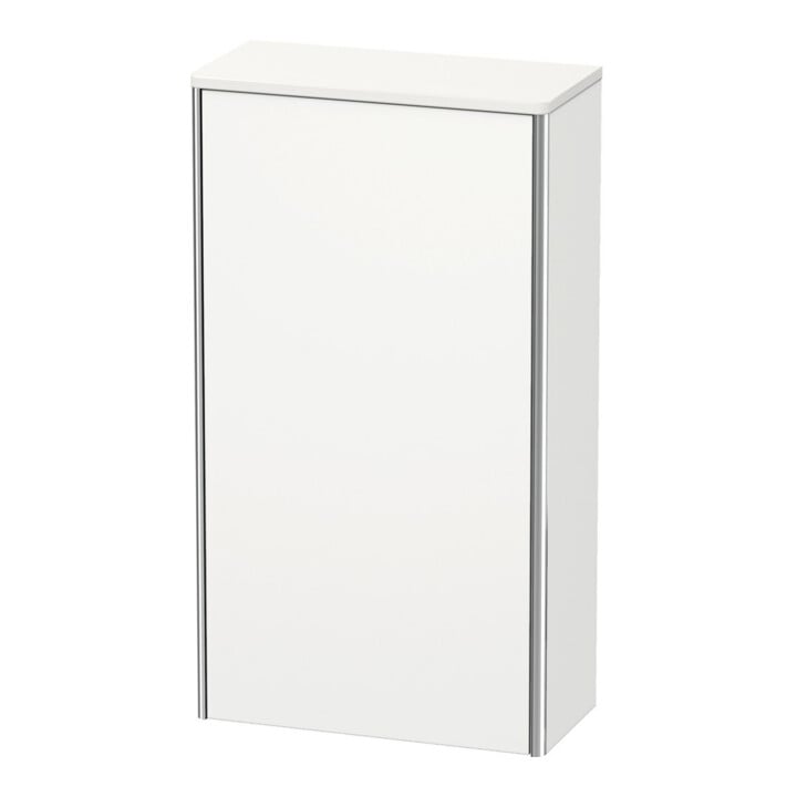 Duravit Armoire semi-haute XSquare 50x23,6x89,6 cm, P. dr., blanc mat soyeux