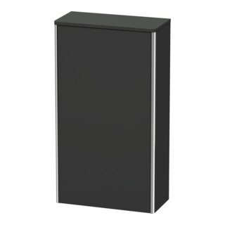 Duravit Armoire semi-haute XSquare 50x23,6x89,6 cm, P. gauche, graphite supermat