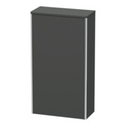 Duravit Armoire semi-haute XSquare 50x23,6x89,6 cm, porte droite, graphite mat-3