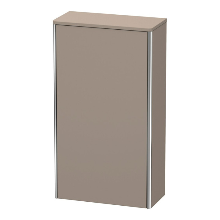 Duravit Armoire semi-haute XSquare 50x23,6x89,6cm, porte gauche, basalte mat