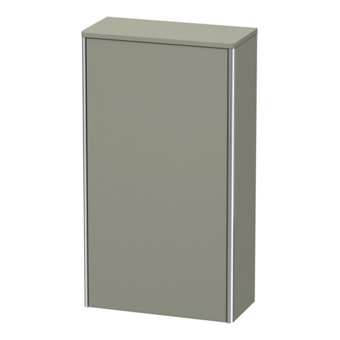 Duravit Armoire semi-haute XSquare 50x23,6x89,6cm, porte gauche, gris pierre mat