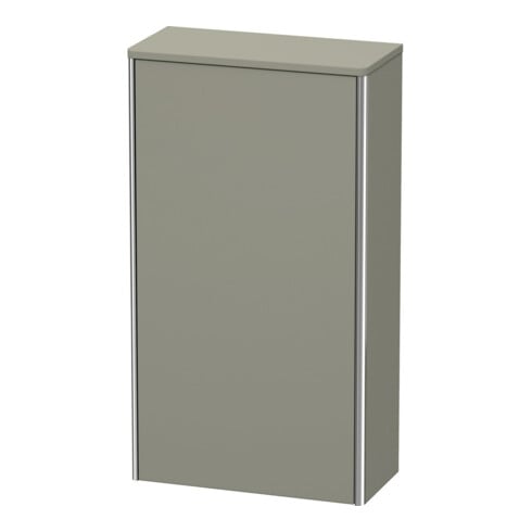 Duravit Armoire semi-haute XSquare 50x23,6x89,6cm, porte gauche, gris pierre mat
