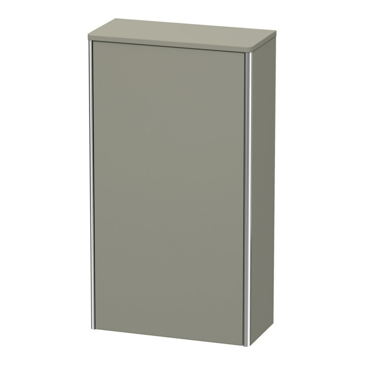 Duravit Armoire semi-haute XSquare 50x23,6x89,6cm, porte gauche, gris pierre mat
