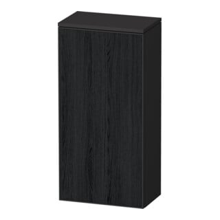 Duravit Armoire semi-haute Zencha 40x24x81,9 cm, 1 porte, à droite, noir/gris mat