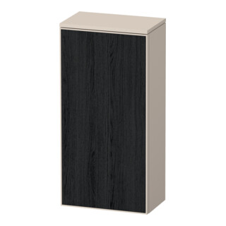 Duravit Armoire semi-haute Zencha 40x24x81,9 cm, 1 porte, à droite, noir/taupe mat