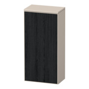 Duravit Armoire semi-haute Zencha 40x24x81,9 cm, 1 porte, à droite, noir/taupe mat