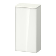 Duravit Armoire semi-haute Zencha 40x24x81,9 cm, 1 porte, à droite, verre blanc/blanc mat