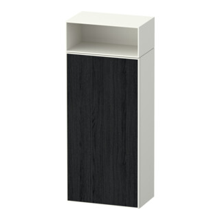 Duravit Armoire semi-haute Zencha 40x24x96,1 cm, 1 porte, à droite, blanc mat/noir mat